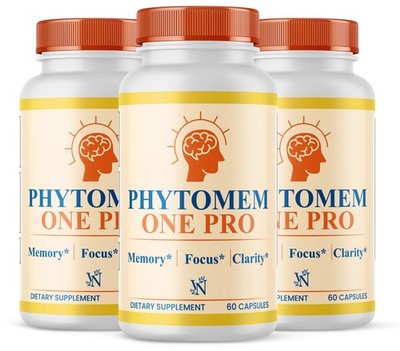 Phytomem One Capsules, Official Brain & Memory Support Supplement 180ct 3 Pack