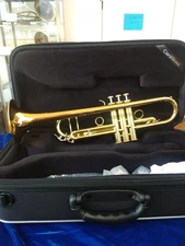 New Carol Brass 5060H-GSS-Bb-L Pro Bb Trumpet, Lacquered; with Case, Mouthpiece