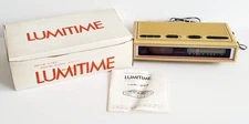 Tamura Denki LUMITIME FL-W8J Vintage Digital Clock Radio Showa Retro Tested