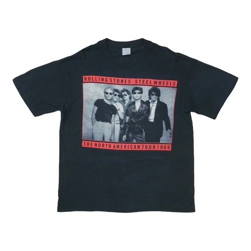 The Rolling Stones Steel Wheels Tour Shirt 1980s vintage concert t-shirt, vintage, single stitch, B+ condition