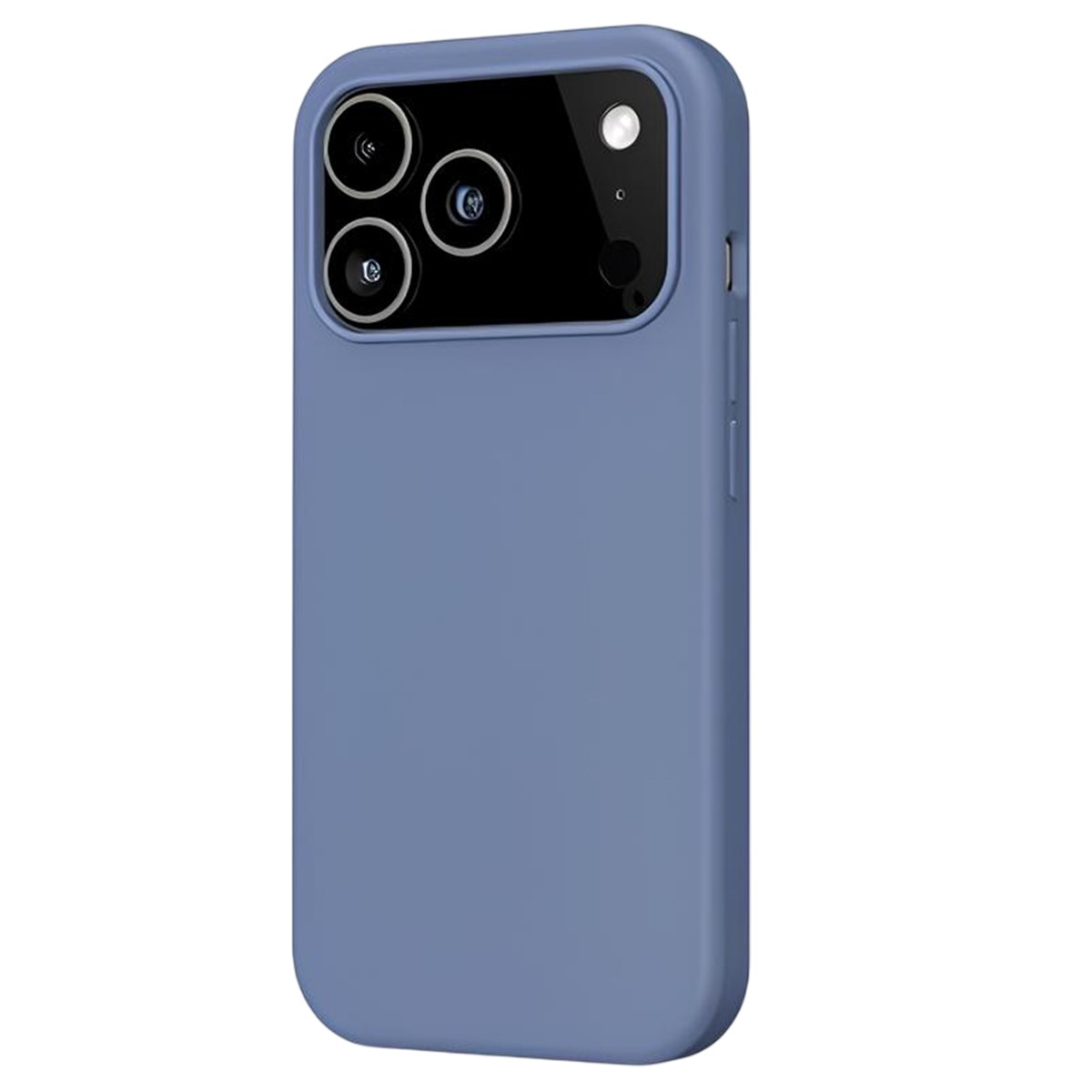 Coque iPhone 17 Pro silicone bleu idéale pour le bureau MW
