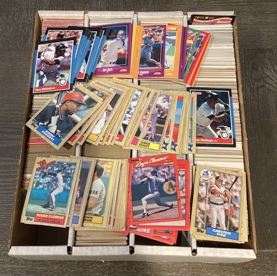 MLB Baseball Card Lot (4 Row Box) 80s-90s Stars, HOF, & Notable Names (F)