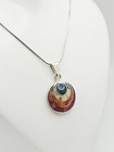 930 Silver Spondylus Shell MOP Lapis Turquoise Peruvian Pachamama Pend Necklace — photo 2