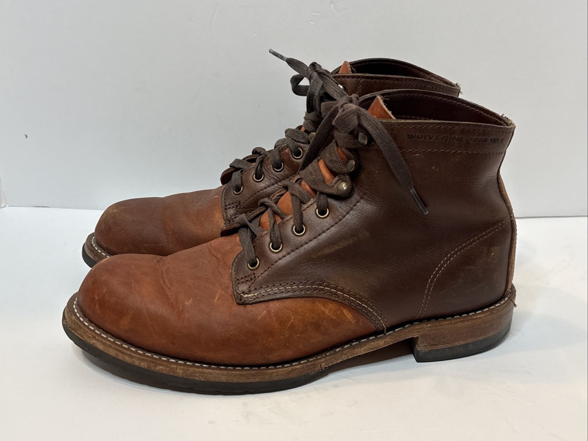 Mens Wolverine 1000 Mile Boots Size 10 EEE Brown W6272 | eBay