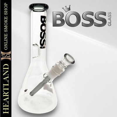 10'' Beaker Bong Glass Water Pipe Quality Ice Catch Hookah | Boss