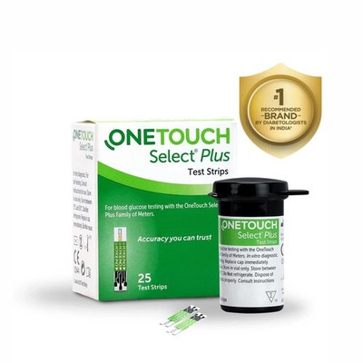 OneTouch Select Plus Test Strips For Diabetics With Long Expiry | Select Pack |