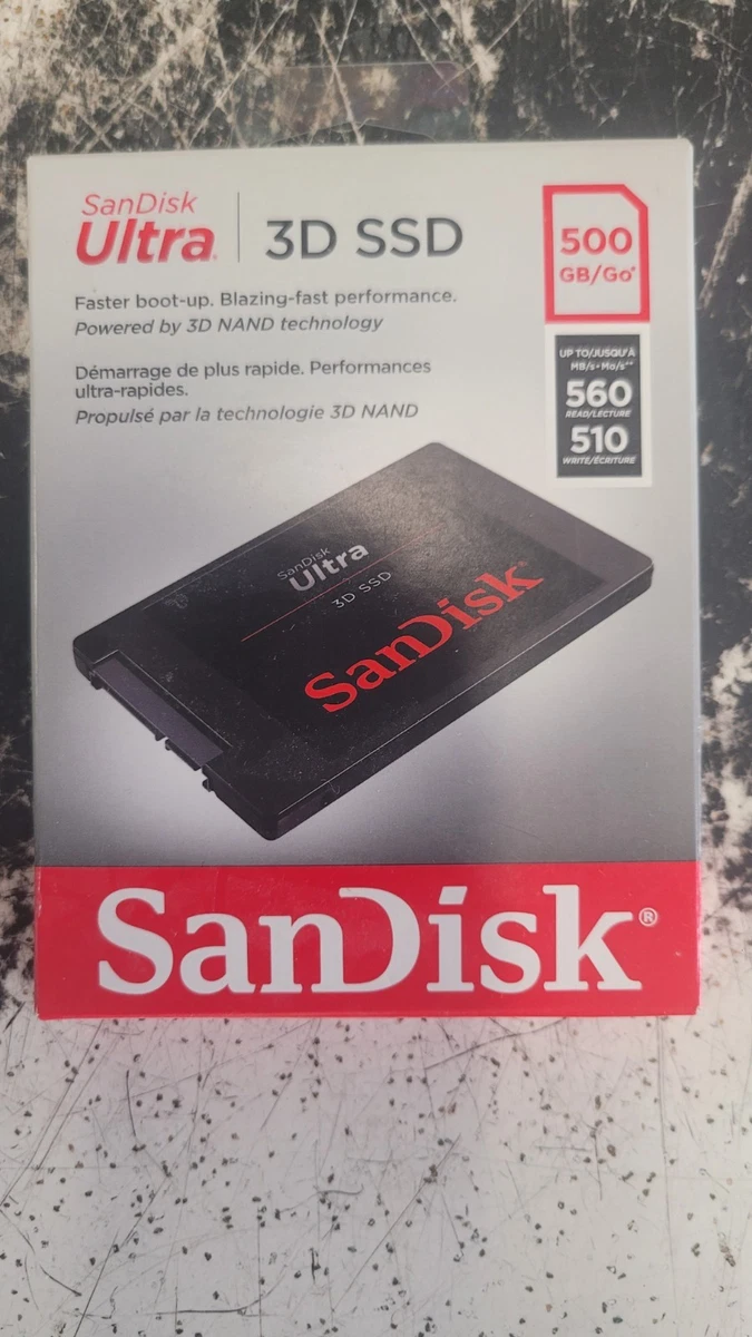 SanDisk SATA III 500 GB Storage Capacity Solid State Drives for