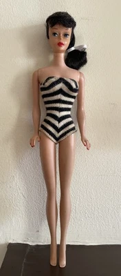 Vintage Barbie Brunette Ponytail Blue Eyes #5 or #6? - Image 1 of 4