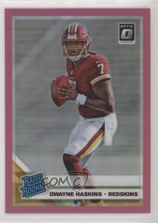 2019 Panini Donruss Optic Rated Rookie Pink Prizm Dwayne Haskins #151 1s6
