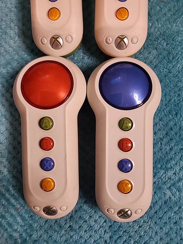 PROBADO Lote de 4 Xbox 360 Scene It Zumbador Inalámbrico Botón Grande Controlador Pad X360 Foto 3 de 4