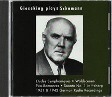 WALTER GIESEKING WALTER GIESEKING ROBERT SCHUMANN SCHUMANN - Gieseking VG