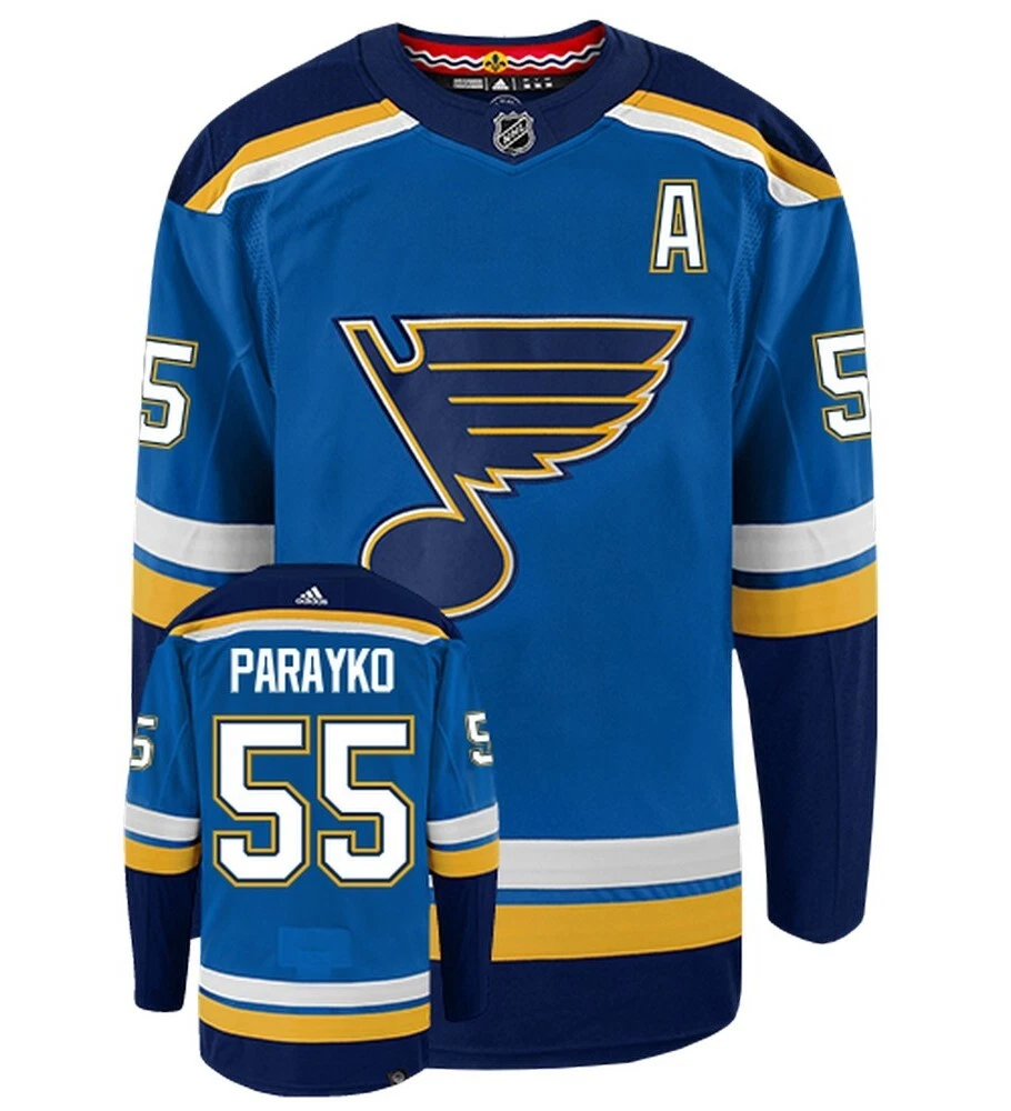 Colton Parayko St Louis Blues Adidas Primegreen Authentic NHL Hockey J –