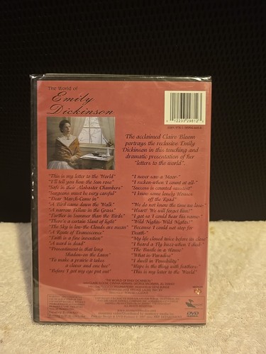 World of Emily Dickinson - DVD By Claire Bloom - Brand New - Foto 2 di 4