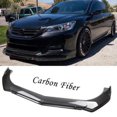 Coupe Sedan Car Front Bumper Lip Spoiler Splitter Body Kit Blk For Honda Accord