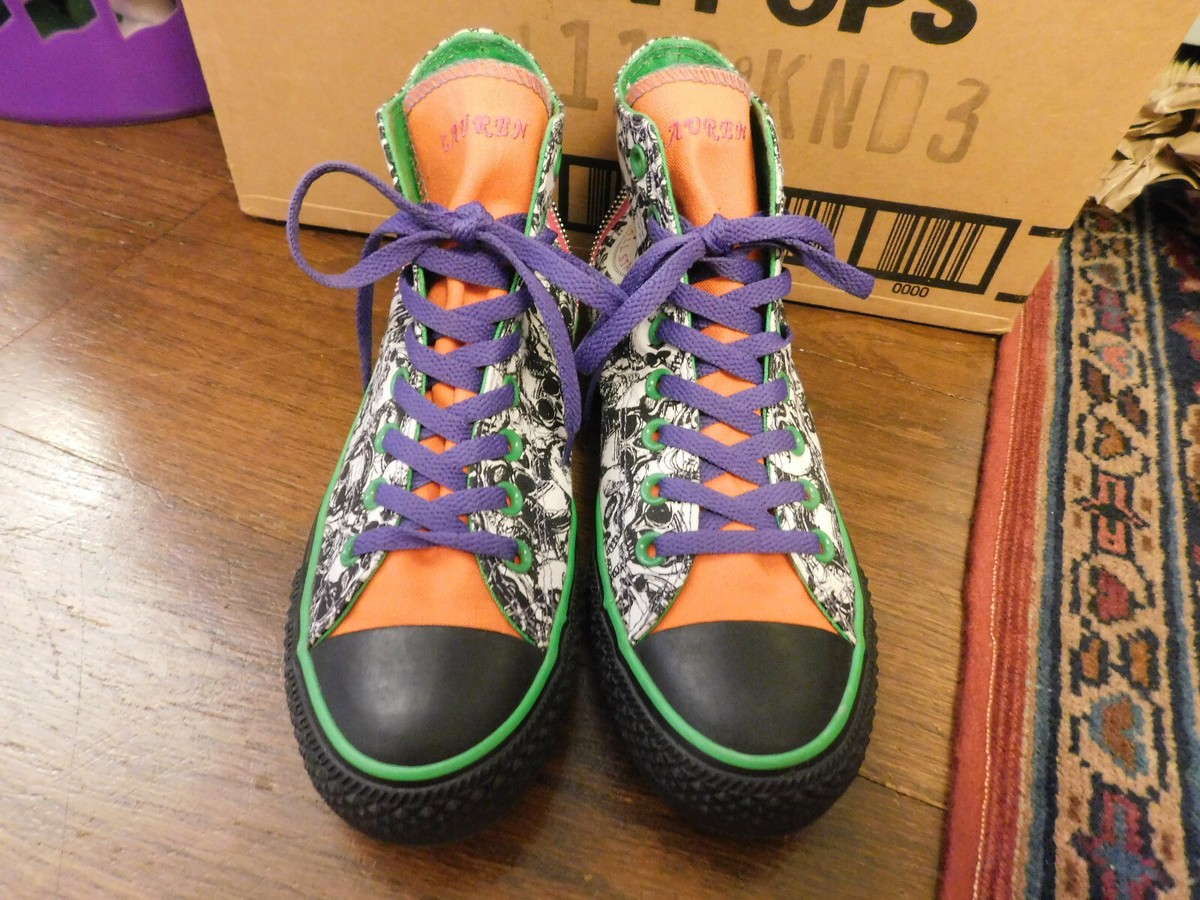 Converse Chucks Hi Top Black Purple Orange Space Jam x Converse Chuck 70 Hi Preschool PS – Oneness Boutique main image 2