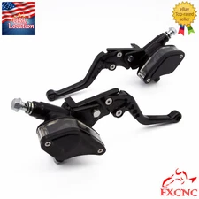 7/8" 22mm Black CNC Brake Clutch Lever Hydraulic Master Cylinder Pump Universal