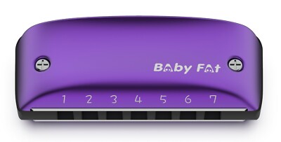 Kongsheng Baby Fat 7 Hole Diatonic Harmonica Paddy Richter Tuned Key of Bb