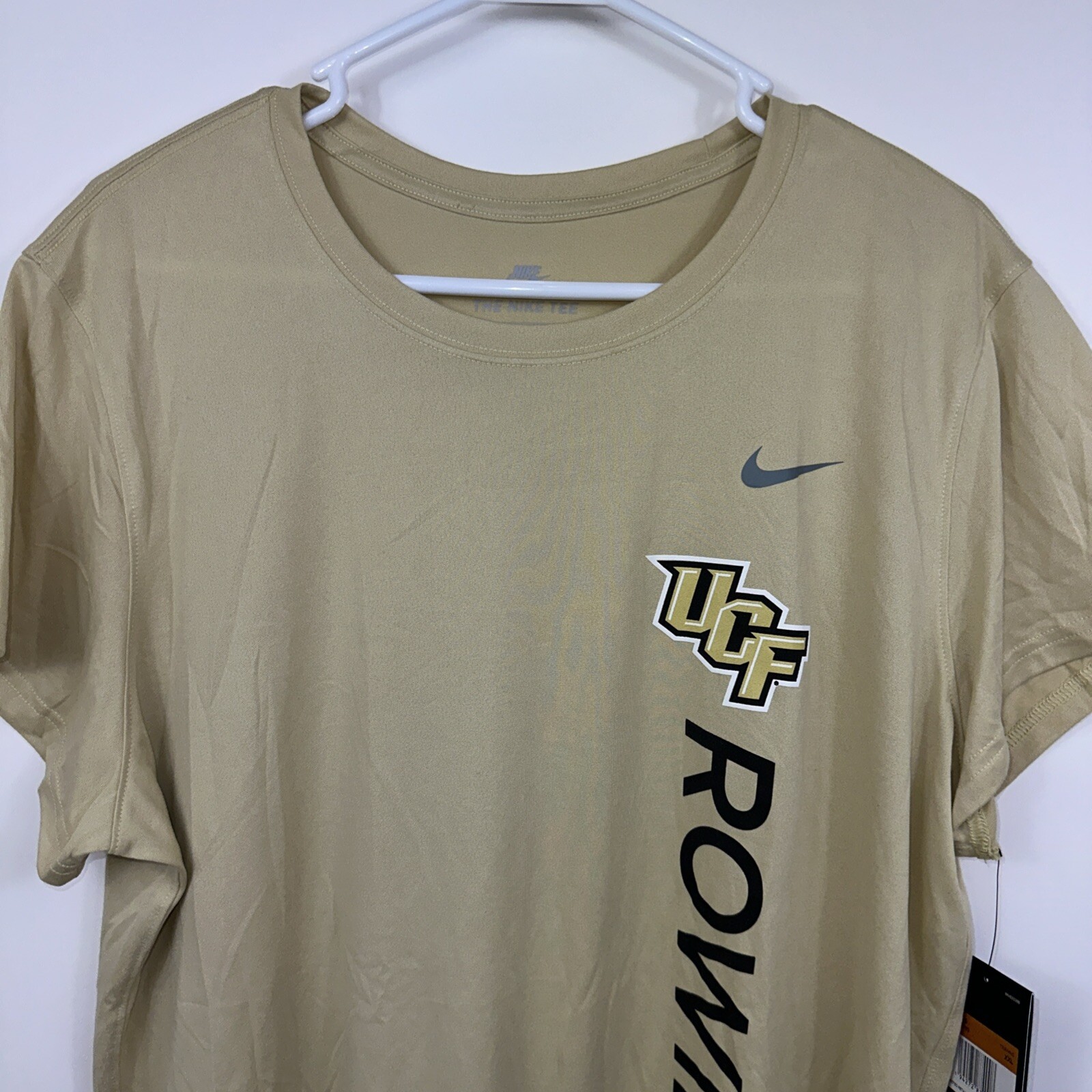 FILA T shirt Nike Dri Fit donna 2XL oro UCF KNIGHTS canottaggio nuova con etichette CU7599 783