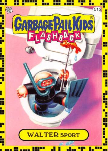 GARBAGE PAIL KIDS 2011 FLASHBACK SERIES 2 PICK-A-CARD YELLOW BASE STICKERS TOPPS - Picture 204 of 321