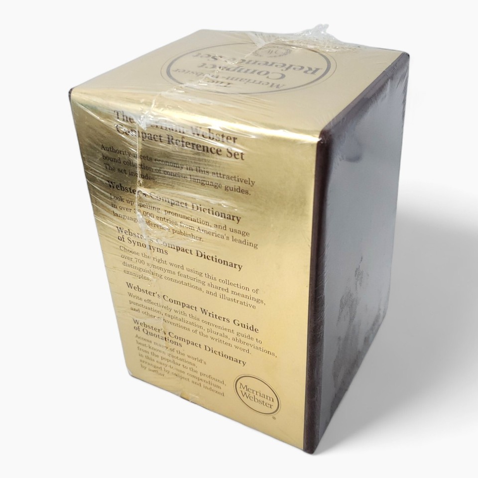 Merriam ster Compact Reference Set of 4 Soft Cover Books Boxed