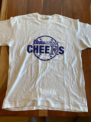 Coors Light White T-Shirt Rocky Mountains Beer Rockies Baseball Mens XL Look!