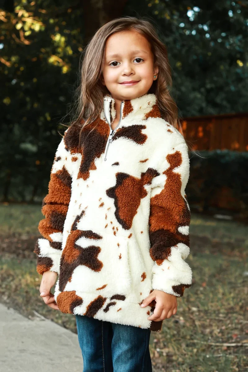 Southern Grace Girl's Hide Your Crazy Sherpa with Pocket | eBay