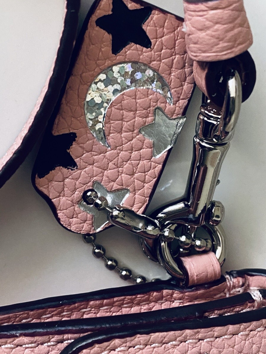 NEW COACH CUSTOM PEBBLE LEATHER CARD POUCH WRISTLET PINK NEW COACH CUSTOM PEBBLE LEATHER CARD POUCH WRISTLET PINK