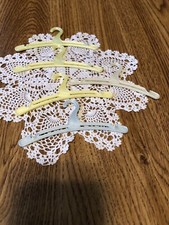 Vintage 1950's Whitman Plastic Doll Hangers Lot of 5