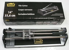 NEW MD 14" TILE CUTTER - Steel Base, Cast Aluminum Brackets & Carbide Cutter