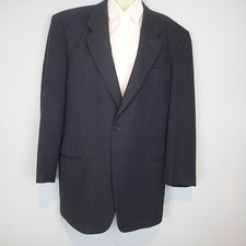Giorgio Armani Le Collezioni Wool 1 Button Black Blazer Men's jacket