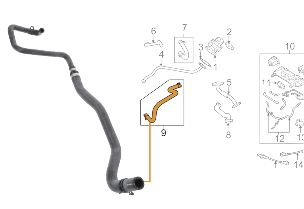 JAGUAR XF X250 Emission Feed Line AJ811767 NEW GENUINE | eBay