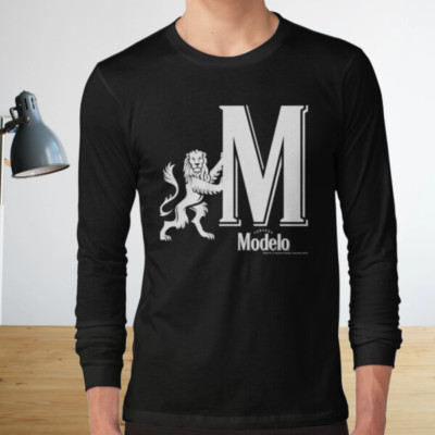 Modelo Logo Graphic Long Sleeve T-Shirt Funny  Size S to 5XL