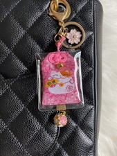 Japan Lucky Cat Bag Charm Keychain Omamori Lucky Charm Sakura Birthday Gift