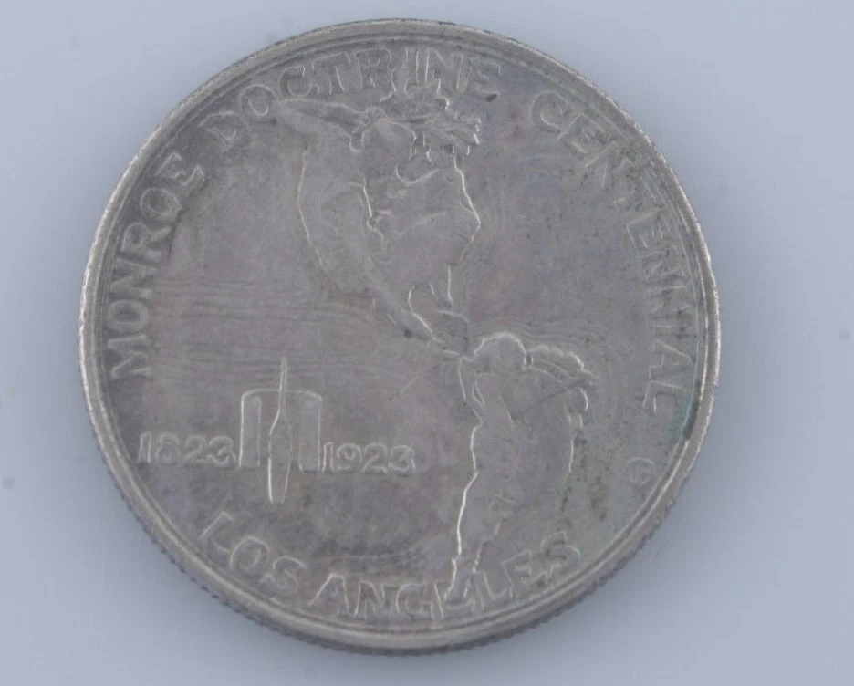 1923-S Monroe Commemorative Half Dollar 50c (XF) Extra Fine Condition - Image 2 of 4