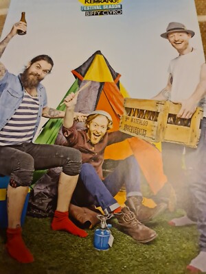 BIFFY CLYRO A4 POSTER KERRANG  MAGAZINE UK  Mint 