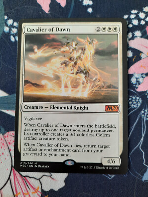 Magic Gathering MTG - Cavalier of Dawn - M20 - Ex/NM
