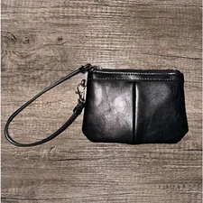 Black Rivet Wristlet