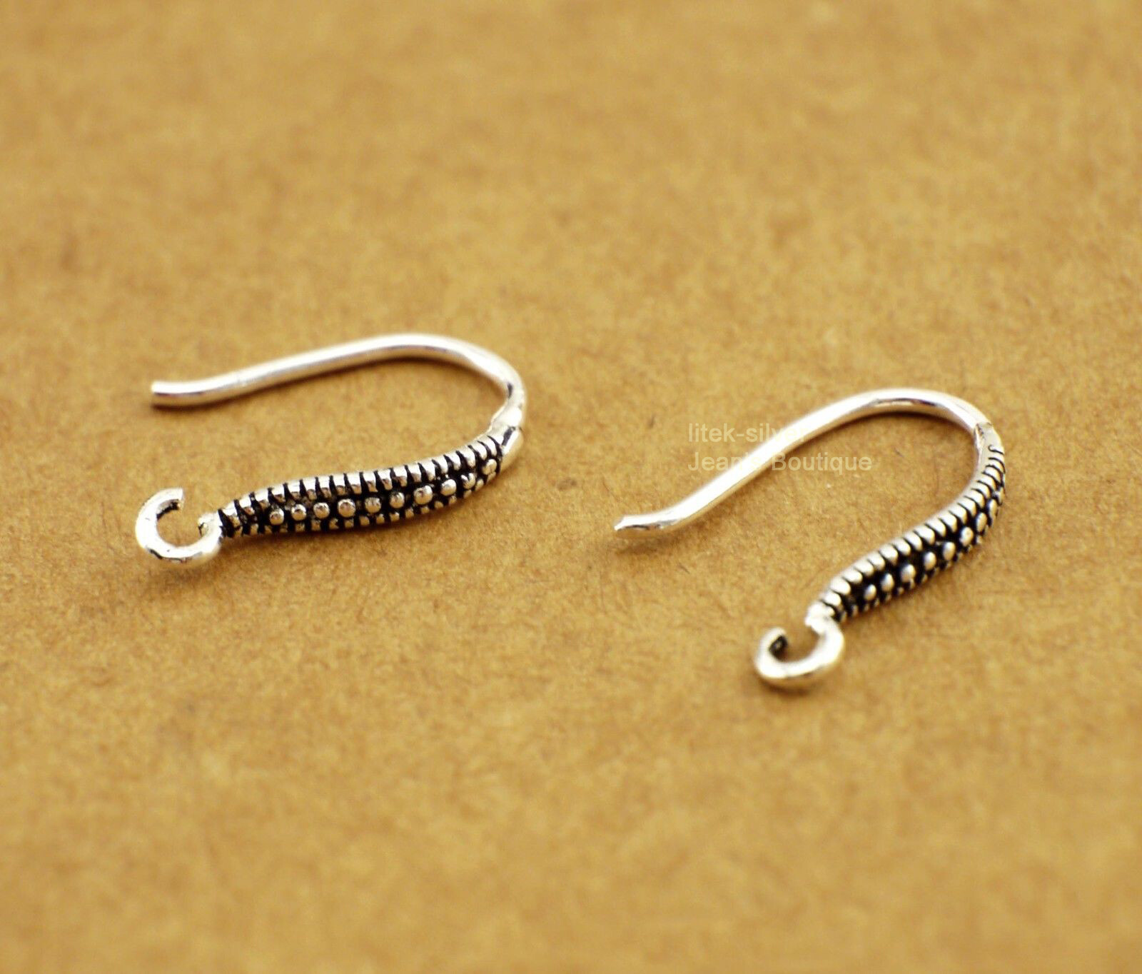 1 Pair Sterling Silver Earrings Ear Wire French Hook DIY Making Findings A1974