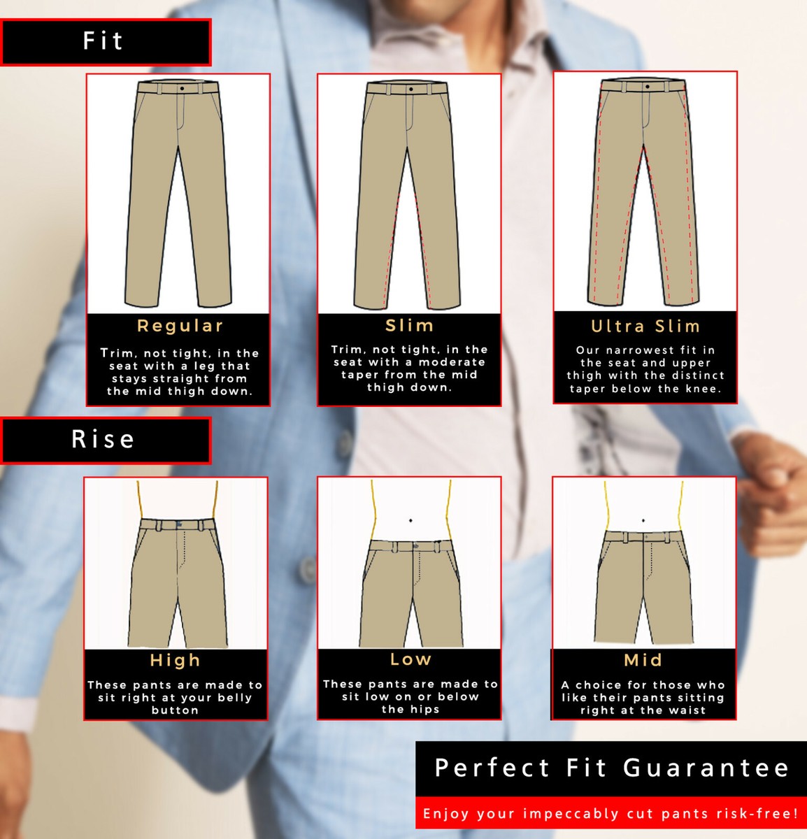 men's dress pants fit guide How Should Dress Pants Fit Our Guide To Look Your Best Black Lapel
