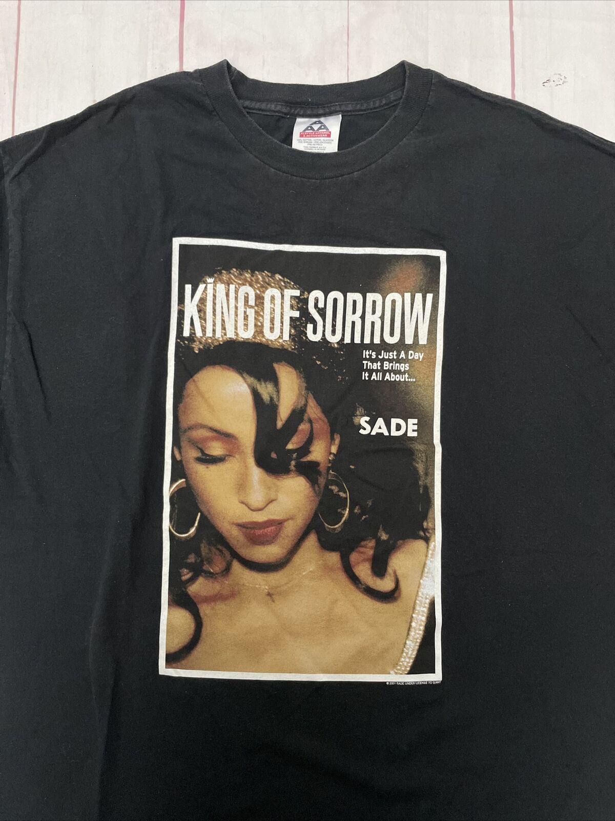 Vintage Sade King of Sorrow T-Shirt Alstyle 2001 XL Band Rock