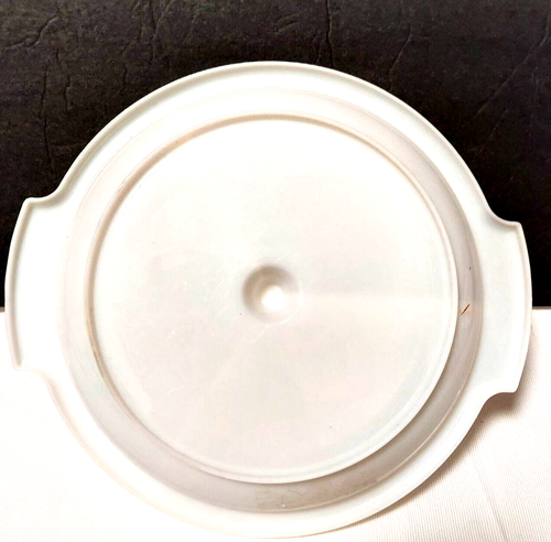 Plato vintage dividido condimento delicioso blanco Suzette 608-2 mango de tapa - Imagen 4 de 7