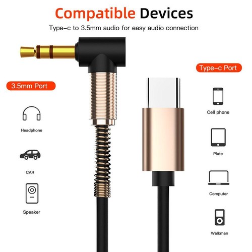 Kabel połączeniowy audio AUX typu C do 3,5 mm męski High-Fidelity Sound YS AUN XBX - Zdjęcie 9 z 16