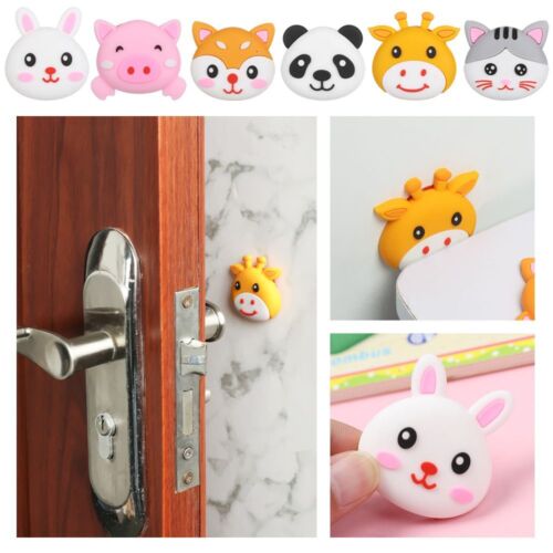 Cartoon Touch Mat Handle Bumper Anti-collision Pads Door Stopper Stickers - Picture 1 of 17