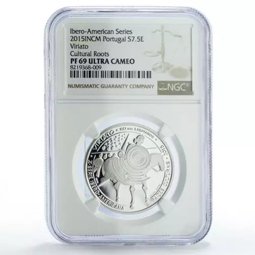 Portugal 7,5 euro Cultural Roots Viriato Horseman PF69 NGC silver coin 2015