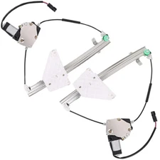 Rear Left&Right Side w/Motor Window Regulator for 2001-2004 Jeep Grand Cherokee