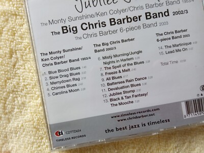 Chris Barber TRAD JAZZ  CD: Freeze & melt/ Black & tan/ Carolina Moon