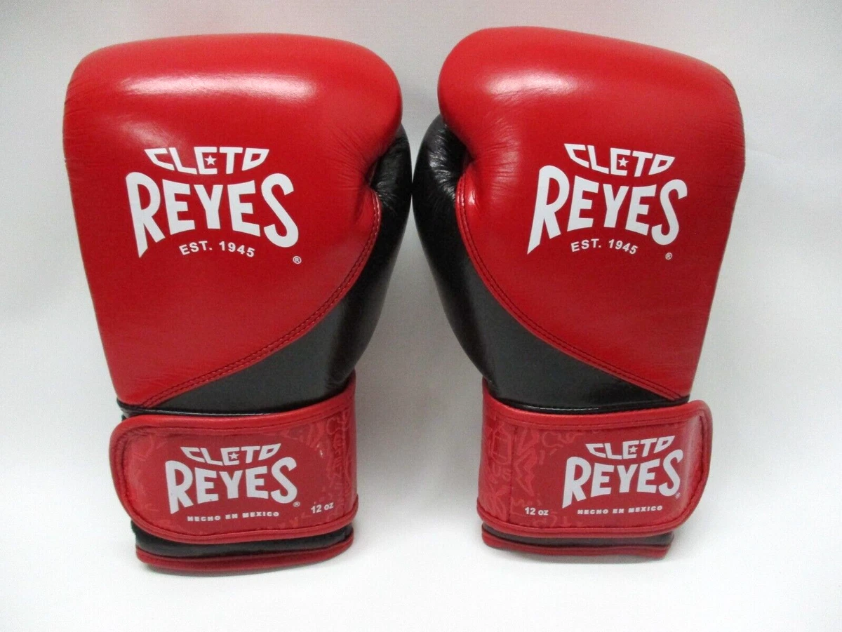 Cleto Reyes High Precision Hook & Loop Boxing Gloves - RD BK - 12 oz -  Preowned