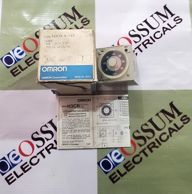 OMRON H3CR-A-315 TIMER TIME 1.2S TO 300H VOLTAGE 24VAC/DC FREE FAST SHIPPING