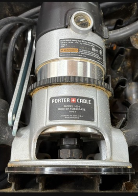 #ad Porter Cable Fixed Router Kit model 1001 T2 type 8 in carry case amp; FREE SHIP $129.00