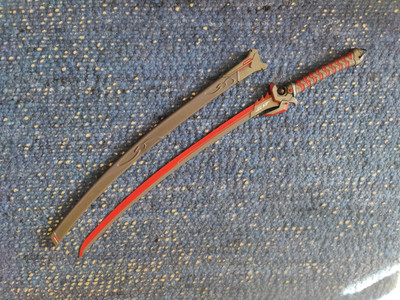 Overwatch 2 Genji Oni Skin Katana Deko